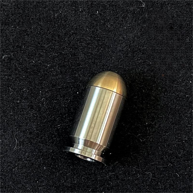 Titanium Brass Bullet Shape Knife Lanyard Bead Paracord Pendant Zipper Pull EDC 07FC0E-D4 - KOEEK