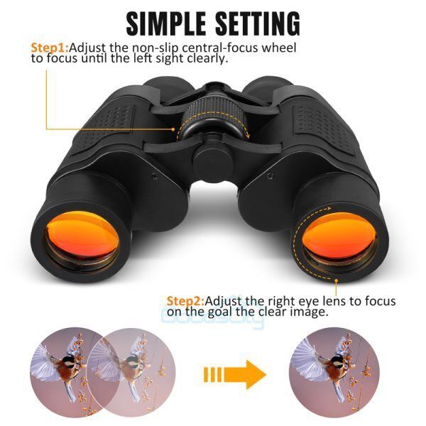 60X60 High Power Military Binoculars with Day/Night Vision