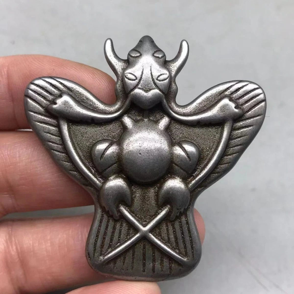 Tibetan Toujia Garuda Pendant Handmade Gold Wing Bird Amulet Collectible 07FC0E-D4 - KOEEK