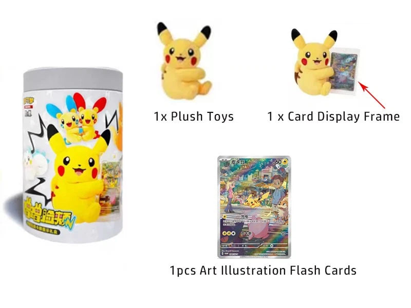 Pokemon TCG Chinese SC Nuzzle Cheeks Plush Toy Card Display Gift Box Confirmed 07FC0E-D4 - KOEEK