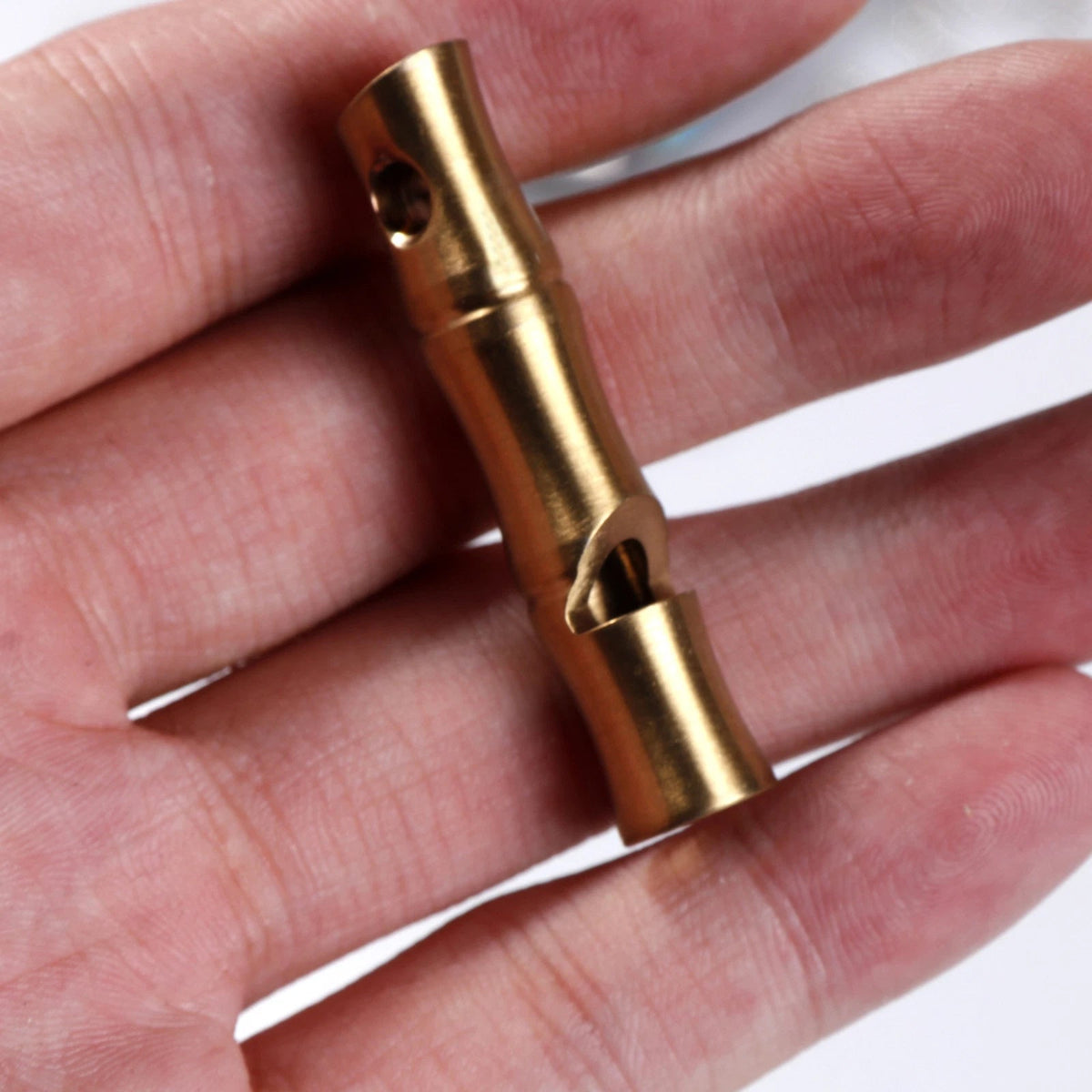 EDCHandmade Brass Keychain Whistle Outdoor Survival Whistle High Decibel Whistle 07FC0E-D4 - KOEEK