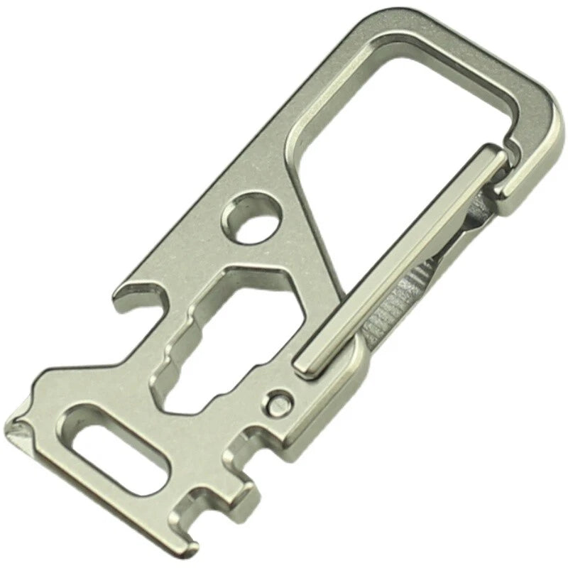 HotTitanium TC4 Mechanic Key Chain Carabiner Opener Outdoor Multi EDC Tool M-KC1 07FC0E-D4 - KOEEK