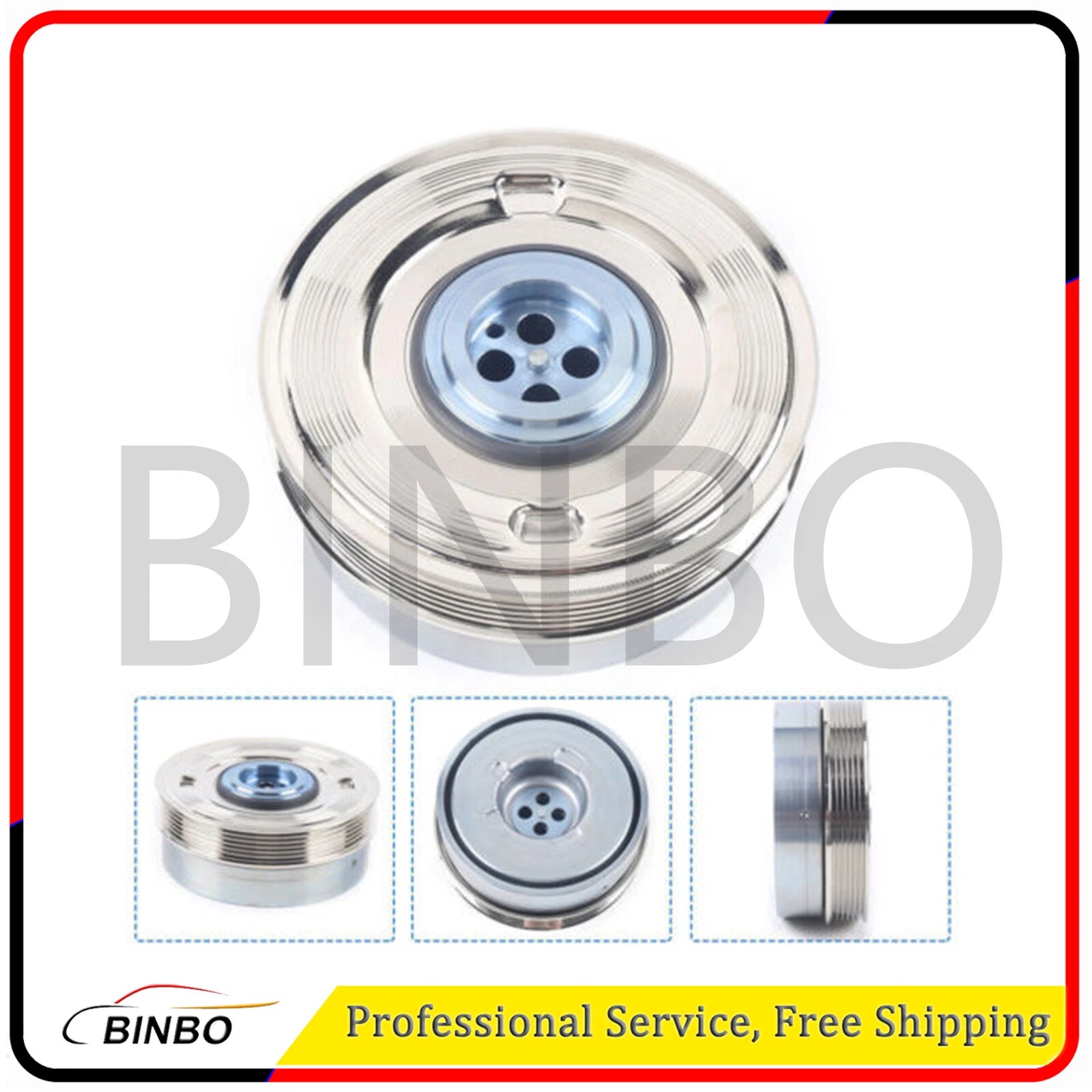 Balancer Vibration Damper Pulley For BMW X2 F45 F46 MINI Cooper F54 F55 F56 F57 07FC0E-D4 - KOEEK