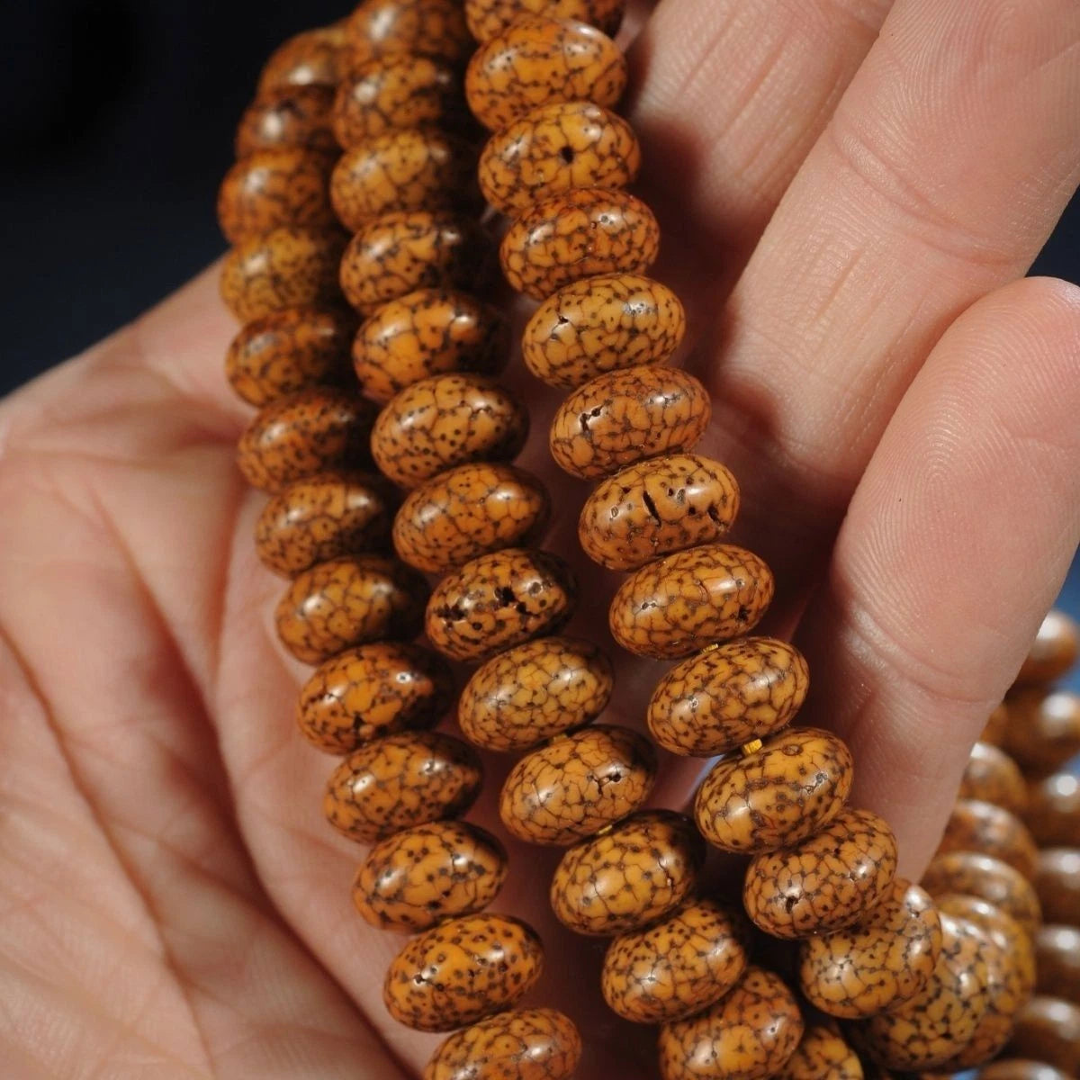 108 Beads Necklace Star Moon Prayer Beads Tibetan Bodhi Bead Bracelet Buddhist 07FC0E-D4 - KOEEK