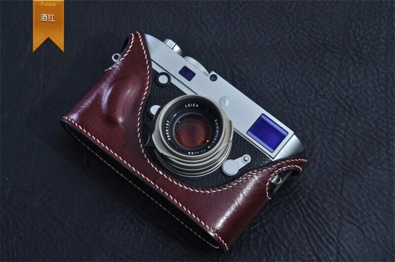 Leather Protective Cover Half Case Handmade for Leica M240 M246 07FC0E-D4 - KOEEK