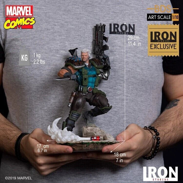 Iron Studios MARCAS17919-10 1/10th CABLE Display Statue Action Figure Doll Model 07FC0E-D4 - KOEEK