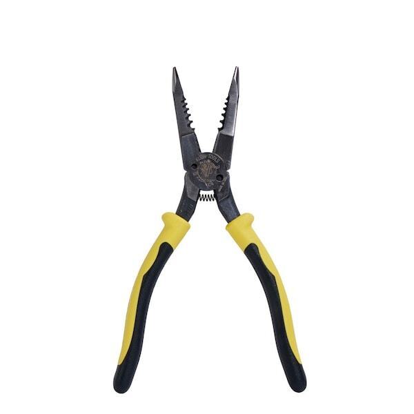 new Klein Tools J206-8C Pliers, All-Purpose Needle Nose, Spring Loaded, Cuts, koeek - KOEEK