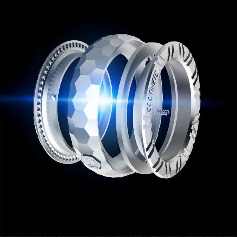 1PC Novel Irregular Fidget Ring EDC Stainless Steel Fidget Toy Stress Relief Toy 07FC0E-D4 - KOEEK