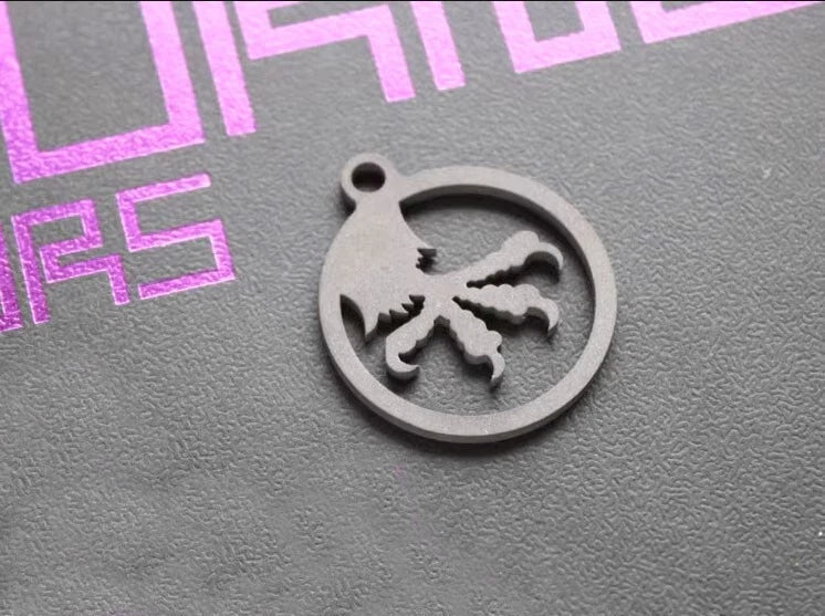 TC4 EDC Titanium Alloy Keychain Necklace PIN Pendant Backpack Decorative Tool 07FC0E-D4 - KOEEK