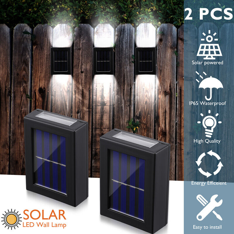 ny 2-10 Solar Luces De Calle luz de pared LED Con Sensor Para Exterior Patio Jardin