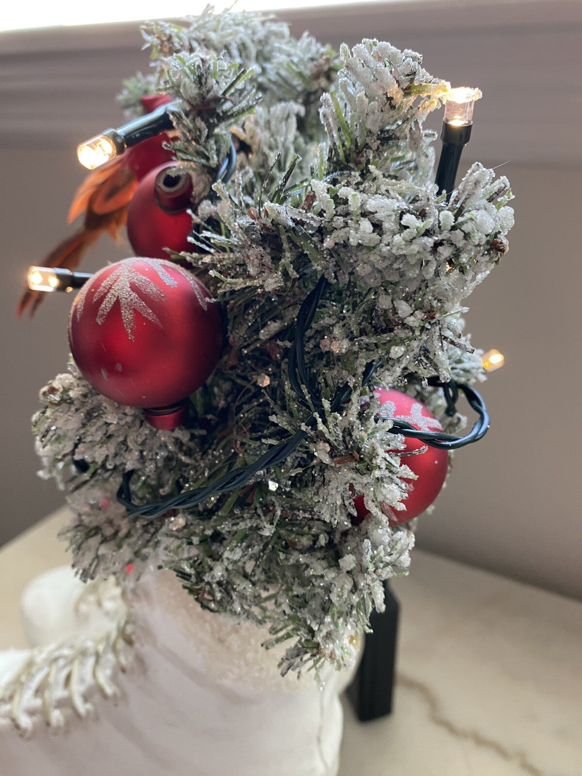 ! HSN Winter Lane Cardinal ICE SKATES FIGURE CHRISTMAS DECOR LIGHTS UP! CARDINAL - KOEEK