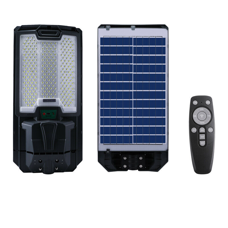 ny udendørs kommerciel 10000000LM LED Solar gadelys Dusk-to-Dawn vejlampe+stang