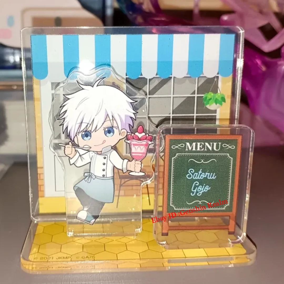 Anime Jujutsu Kaisen Satoru Gojo Restaurant Desktop Stand Figure Decor Gift 07FC0E-D4 - KOEEK
