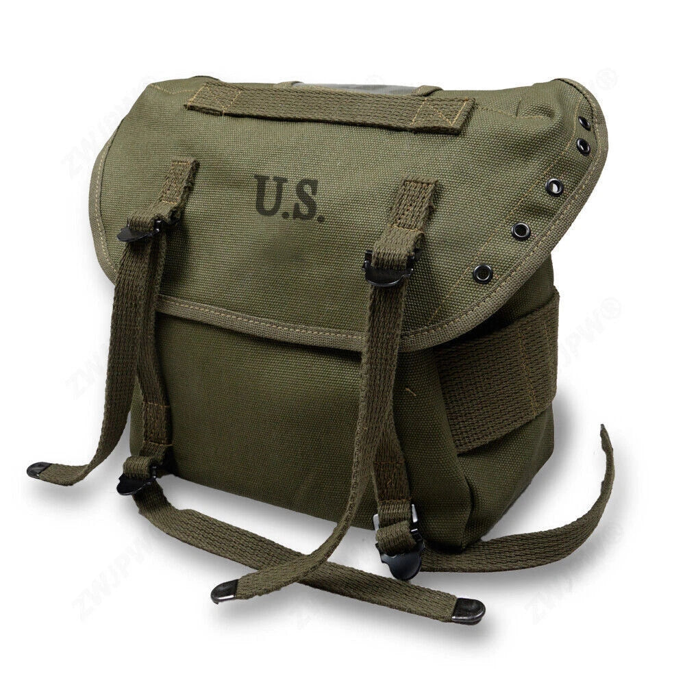 US Army M1961 Canvas Messenger Bag Military Green Outdoor Tactical Shoulder Bag 07FC0E-D4 - KOEEK