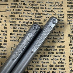 Titanium Mini Ballpoint Pen Signature Writing Pocket Pen Office Outdoor EDC 07FC0E-D4 - KOEEK