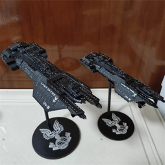 Halo 4 UNSC 火灵号 CFV-88 Spaceship Model Resin Spacecraft Figure Toy 07FC0E-D4 - KOEEK