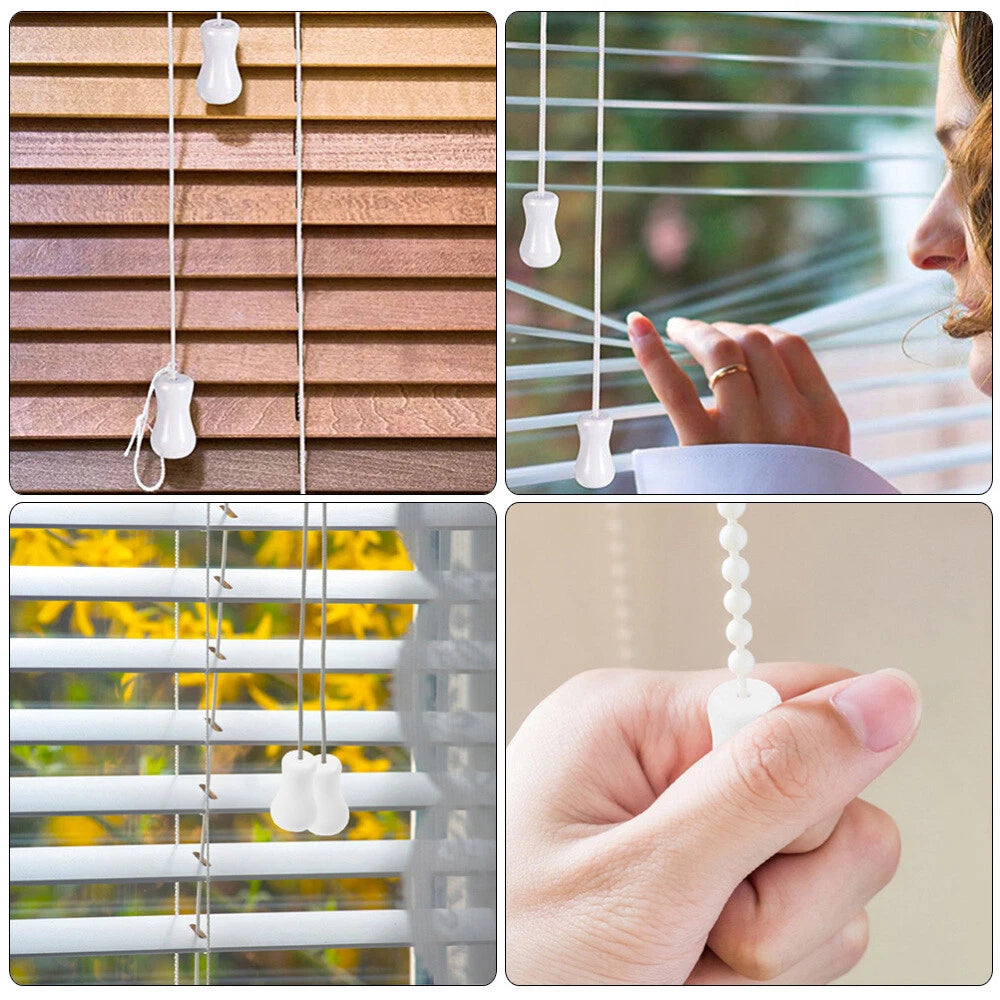 16pcs Blind Pull Cord Knobs Wood Cord Tassels Window Blinds Cord Tassels 07FC0E-D4 - KOEEK