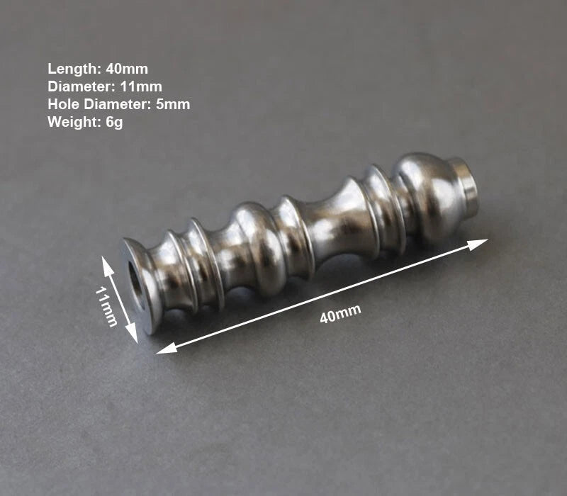 HotTitanium Alloy Knife Bead Keychain Pendant Lanyard DIY Parachute Cord BeadEDC 07FC0E-D4 - KOEEK