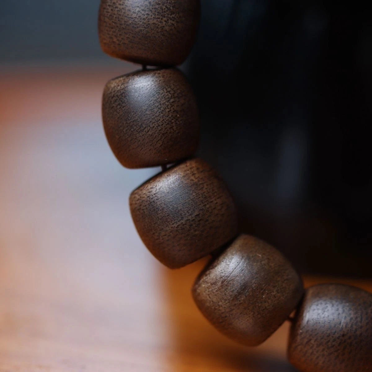 Kynam Agarwood Bracelet Multi Circle Drum Beads Vietnam Prayer Bead Jewelry 07FC0E-D4 - KOEEK
