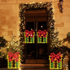 16" Christmas Window Silhouette Lights Decorations 4 Pack Christmas Lighted 07FC0E-D4 - KOEEK