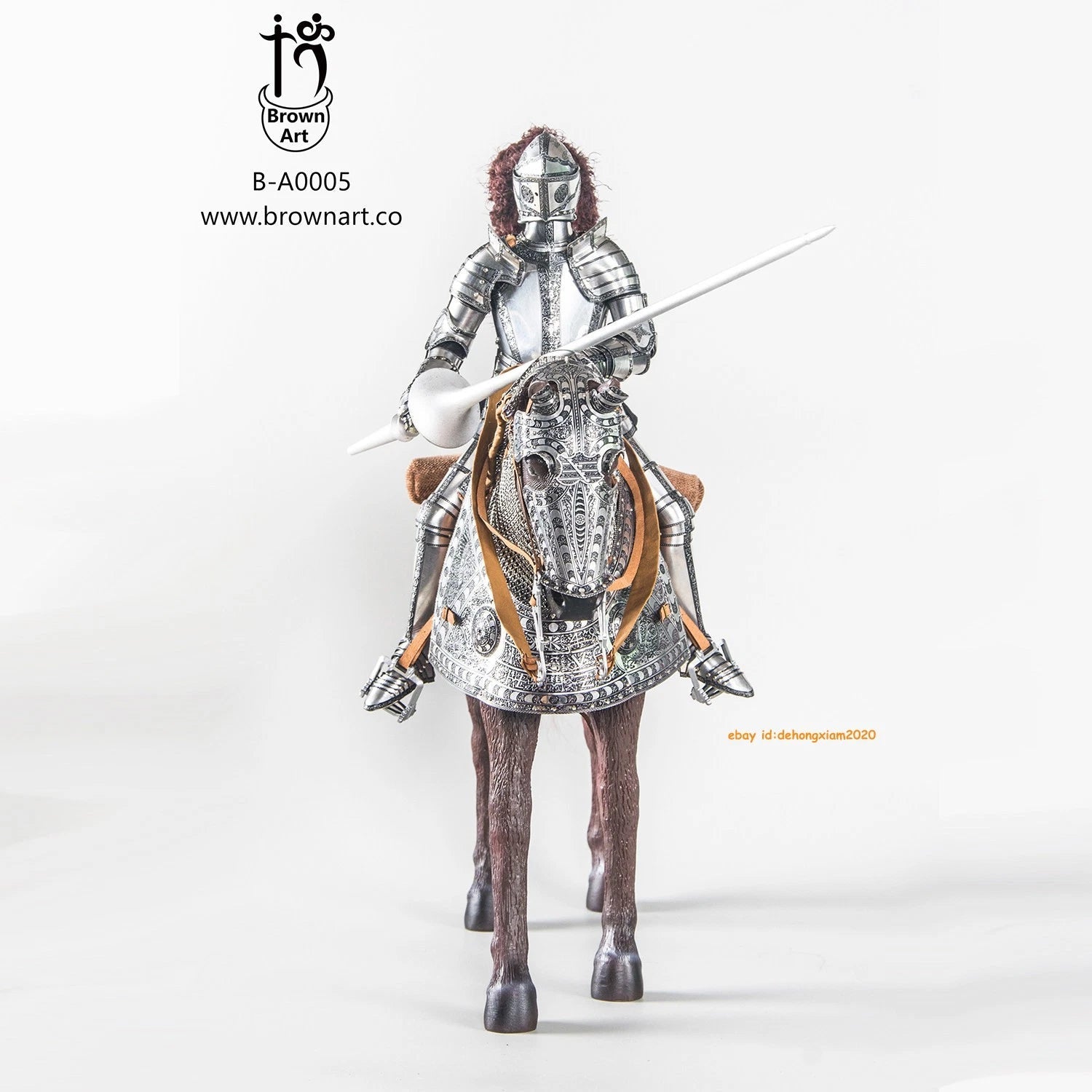 Brown Art Horse Armor Made for Duke of Saxony Collectible Prop  In Stock BROWN_ART - KOEEK