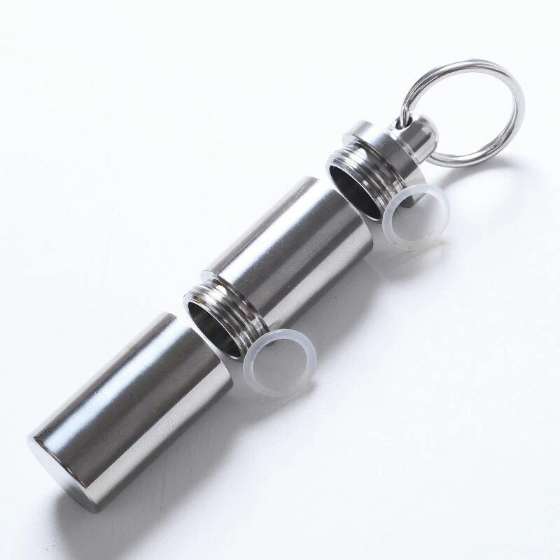 Titanium CNC Waterproof Container Storage Pill Case Medicine Bottle EDC Tool 07FC0E-D4 - KOEEK