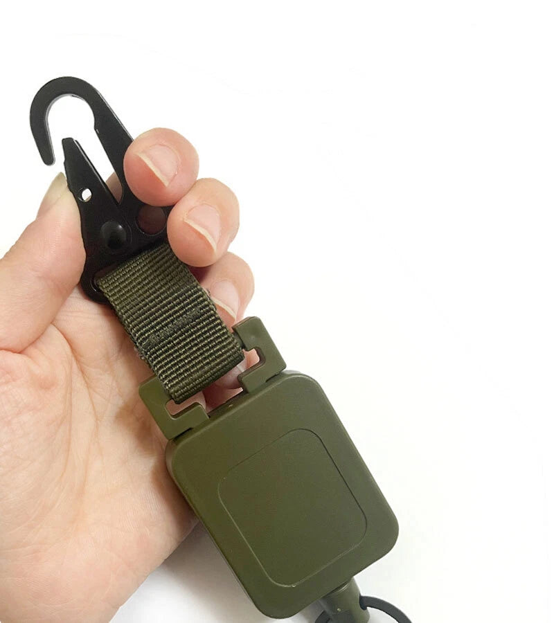 2PCS EDC Outdoor Telescopic Keychain Ring Buckle Anti-theft Backpack Carabiners 07FC0E-D4 - KOEEK