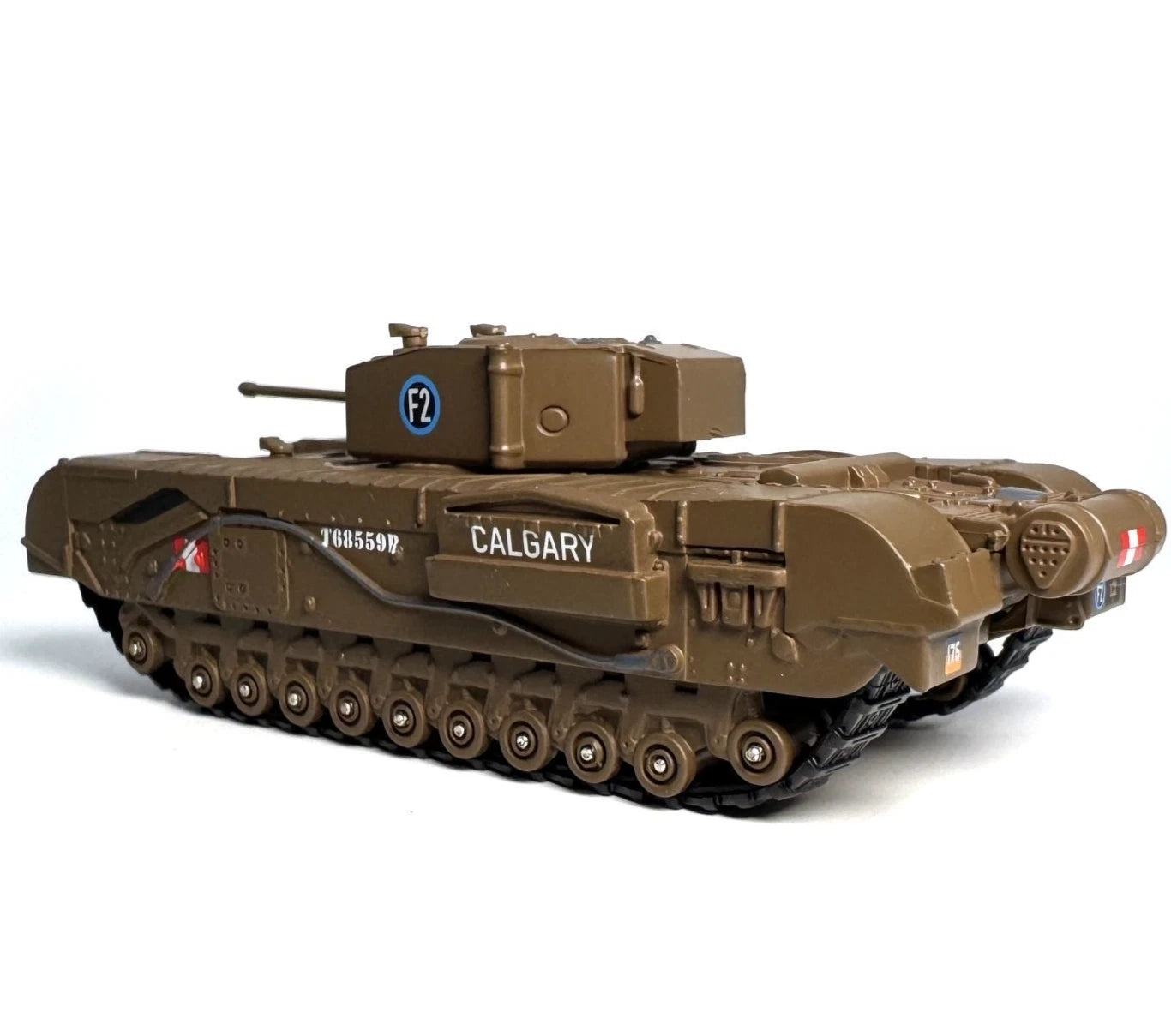 1/76 Churchill Tank MkIII 1st Canadian Army 1942 WWII Military Alloy Collectible 07FC0E-D4 - KOEEK