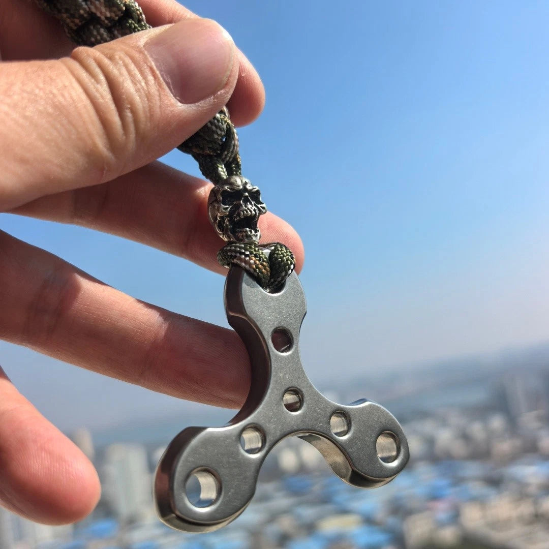 TC4 Titanium alloy Triangle Cross Pendant “Thickened 8mm” - EDC Tool 07FC0E-D4 - KOEEK