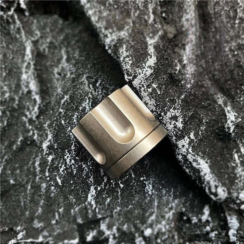 Titanium Revolver Magazine Shape Knife Lanyard Bead Paracord pendant Detachable 07FC0E-D4 - KOEEK