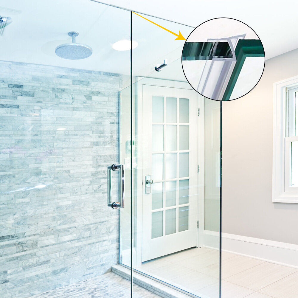 3M Frameless Glass Door H-Type Seal Strip for Shower Bottom