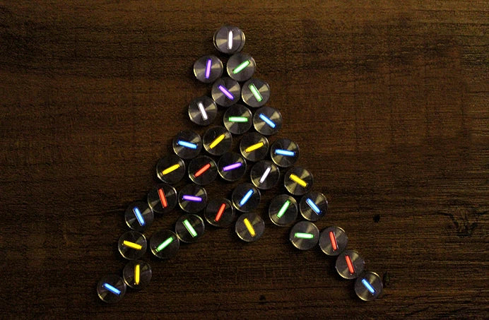 EDC TC4 Titanium Alloy Patch Light Night Self-luminous Signal Lamp Patch Toy 07FC0E-D4 - KOEEK