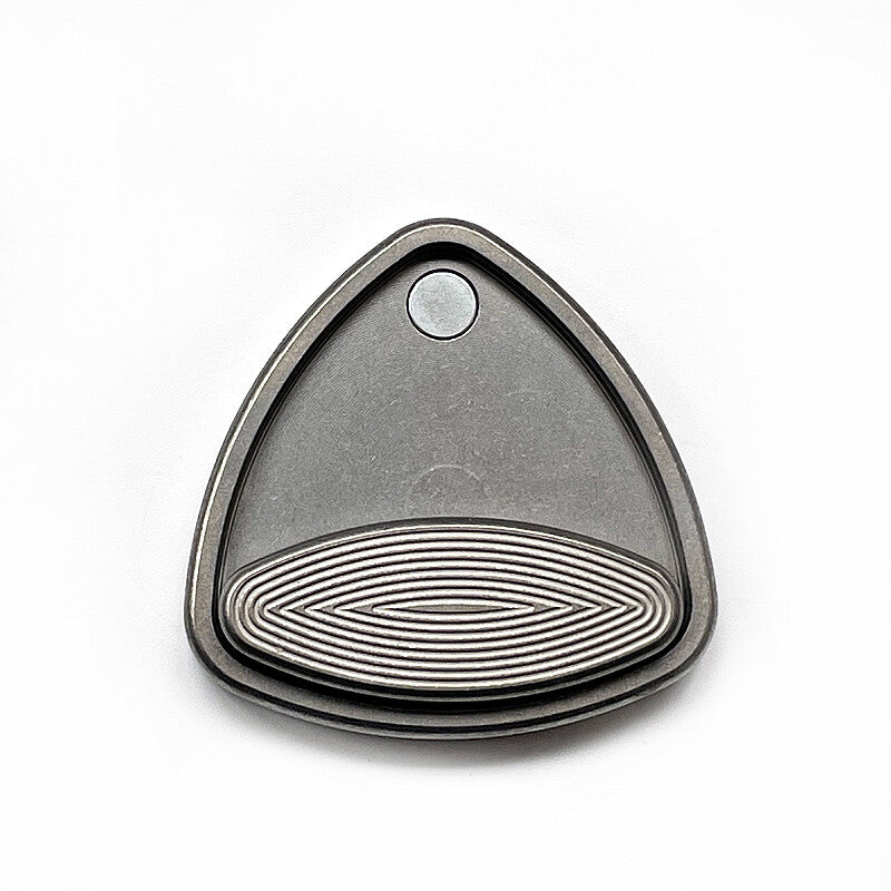 Titanium Alloy Click Clicker Revolve Slider Push Card Hand Fidget pocket EDC Toy 07FC0E-D4 - KOEEK