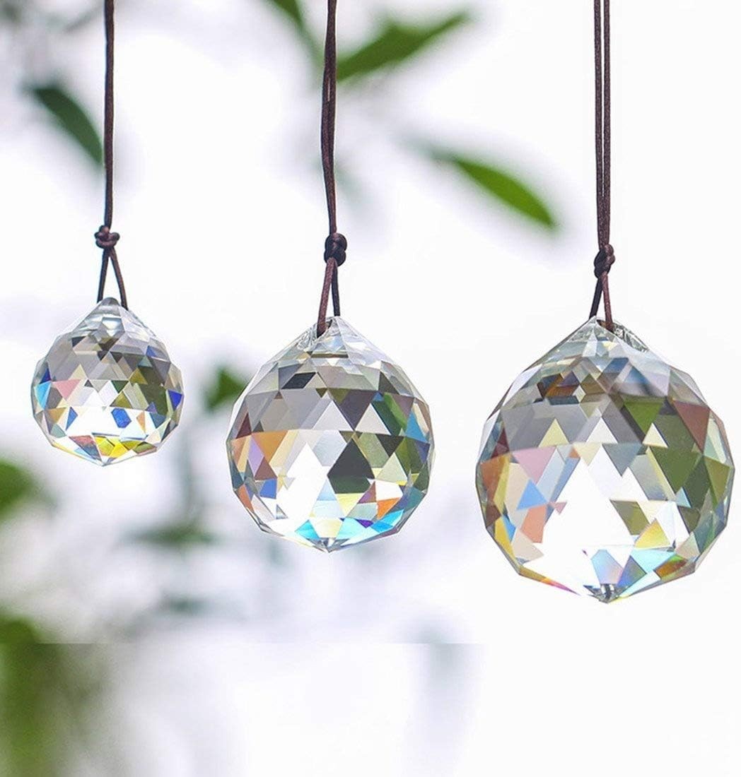 new H&D HYALINE & DORA 30/40/50mm Faceted Suncatcher Crystal 30-40-50mm, Clear 1* H&D HYALINE & DORA - KOEEK