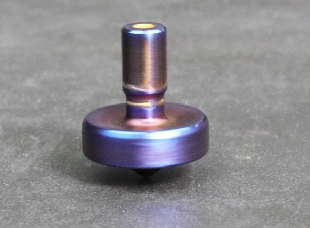 Titanium Alloy Hand Twisting Spinning Top Gyro Gyroscope Hand engraving Gyro Toy 07FC0E-D4 - KOEEK