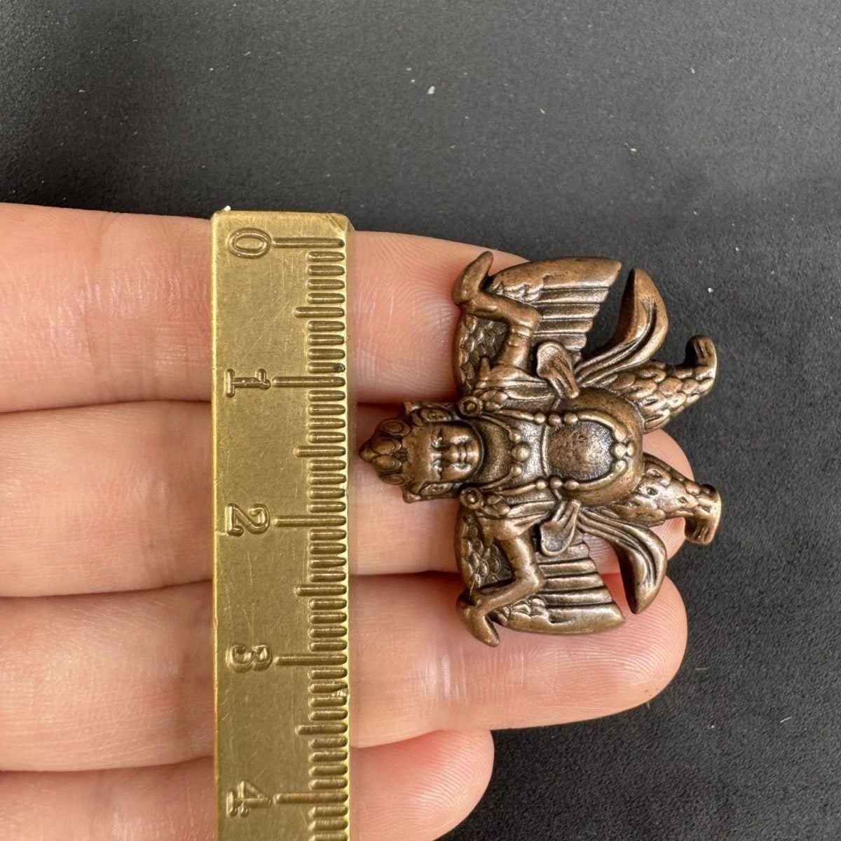 Tibetan Brass Garuda Pendant Amulet Bird Necklace Collectible 07FC0E-D4 - KOEEK