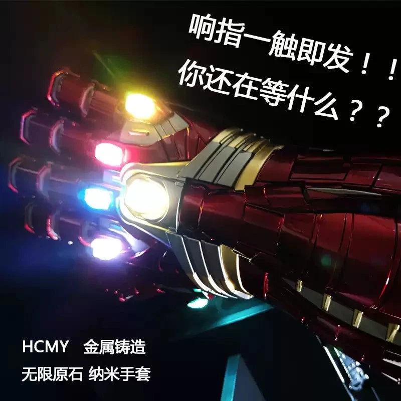 STOCK HCMY Thanos Infinity Gauntlet Full Metal 1:1 Wearable Cosplay Statue LED 07FC0E-D4 - KOEEK