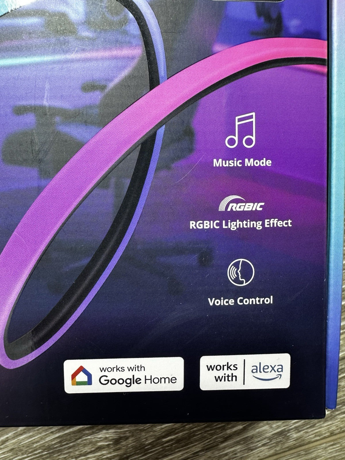 Govee - RGBIC LED Neon Rope Light for Desks 6.5ft - H61C2  Unopened Box Gamer GOVEE - KOEEK