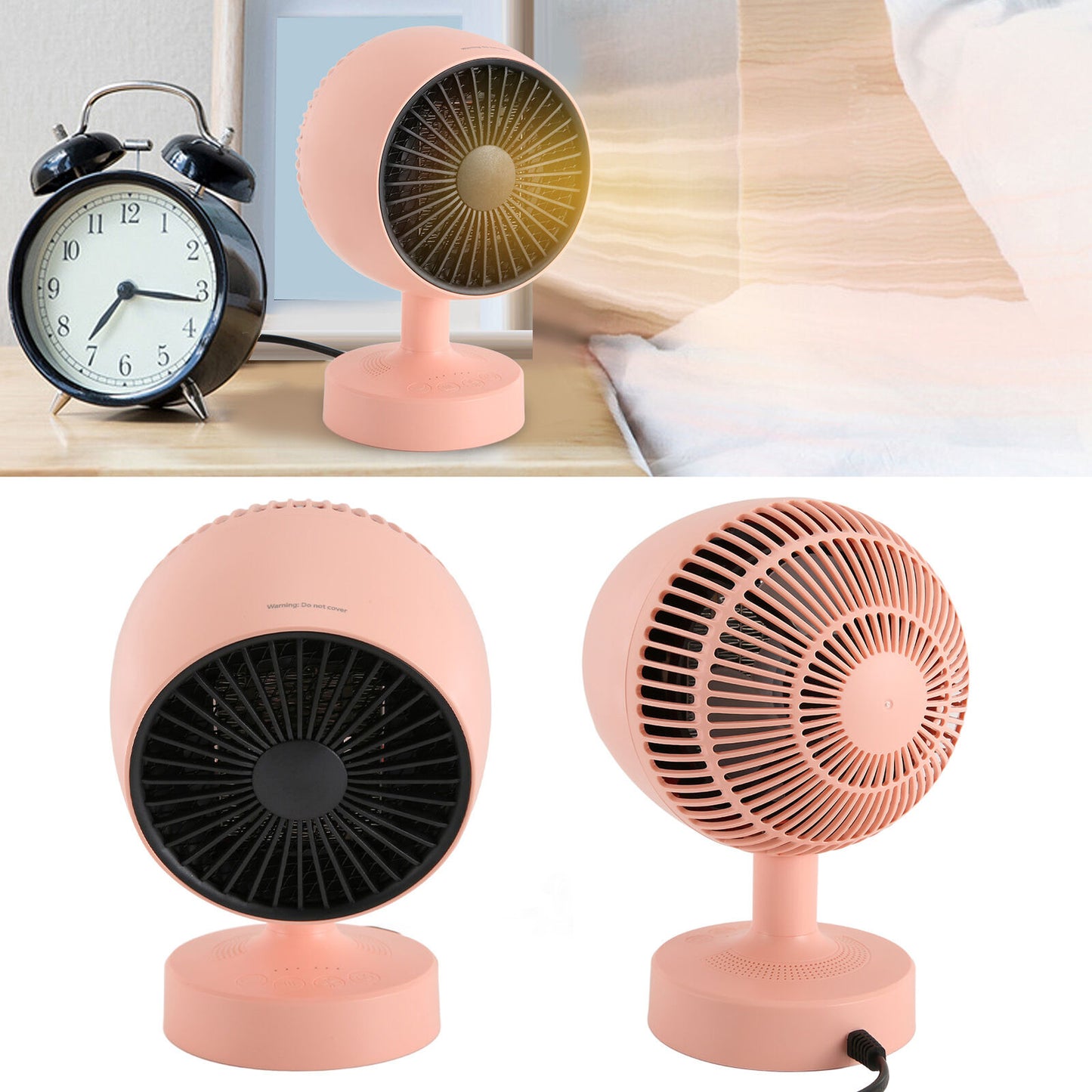 new (US Plug)Desk Heater Portable Hot Cold Heater Fan Low Noise 100-240V For Office koeek - KOEEK