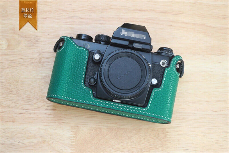 Handmade Leather Half Case Retro Protective Cover For Nikon F3 Camera 07FC0E-D4 - KOEEK