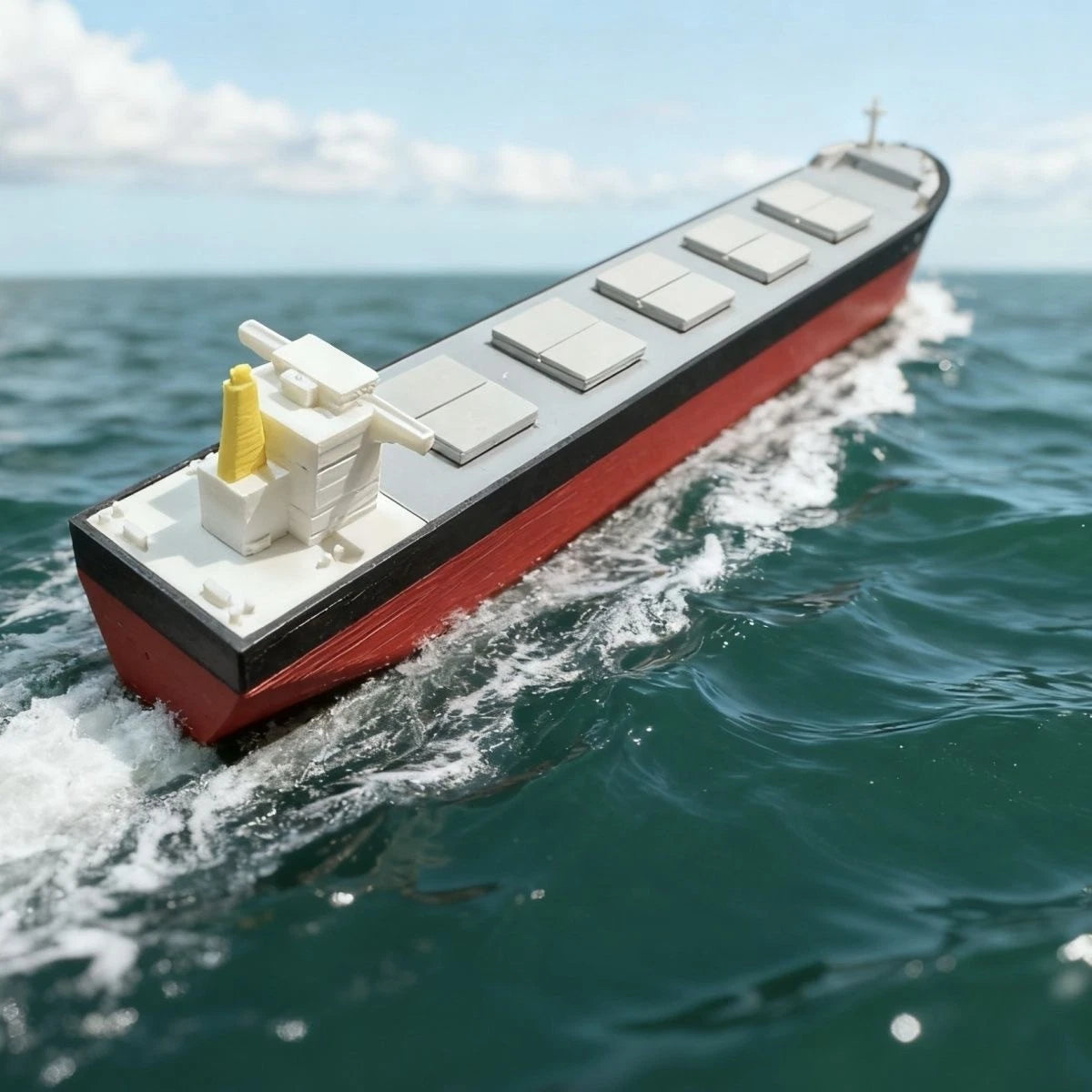 Finished Bulk Carrier Static Model Desktop Ornament 3D Printed Length 225mm 07FC0E-D4 - KOEEK