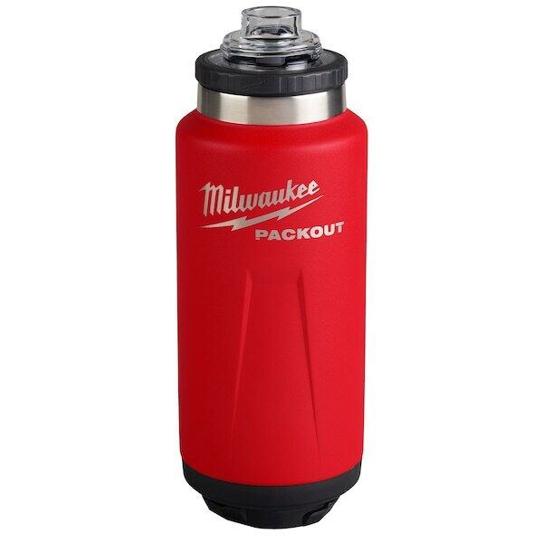 new Milwaukee Tool 48-22-8397R Insulated Bottle,Ss,36 Oz Cap,Black koeek - KOEEK