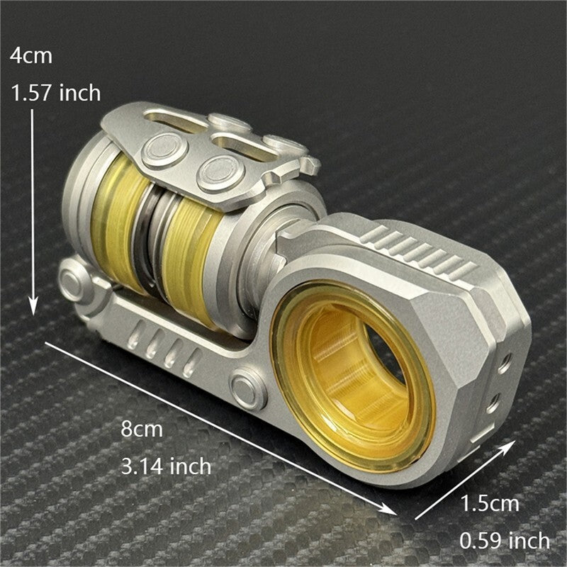 Novel and Cool EDC Fidget Toys Fashion Stainless Steel Fidget Ring Fidget Slider 07FC0E-D4 - KOEEK