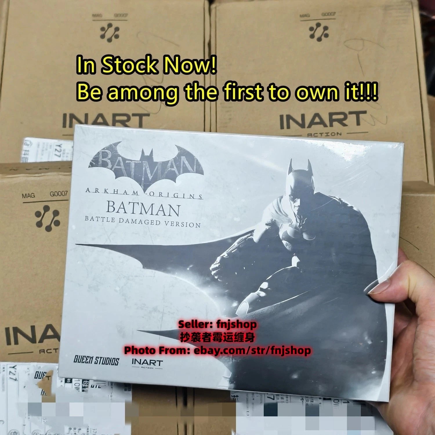 INART Batman Arkham Origins Battle Damaged Ver. 1/12 Action Figure  IN STOCK INART - KOEEK