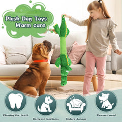 new Dog Toys for Large Dogs: Squeaky - Plush Chew Large, Green 07FC0E-D4 - KOEEK