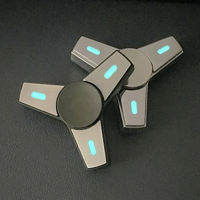 Luminous Threeleaf Fidget Spinner EDC Fidget Toys Metal Hand Spinner ADHD Gifts 07FC0E-D4 - KOEEK