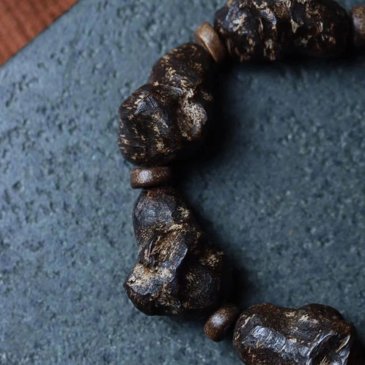 Natural Beads Sinking Old Material Hainan Agarwood Bracelet Handmade Jewelry 07FC0E-D4 - KOEEK