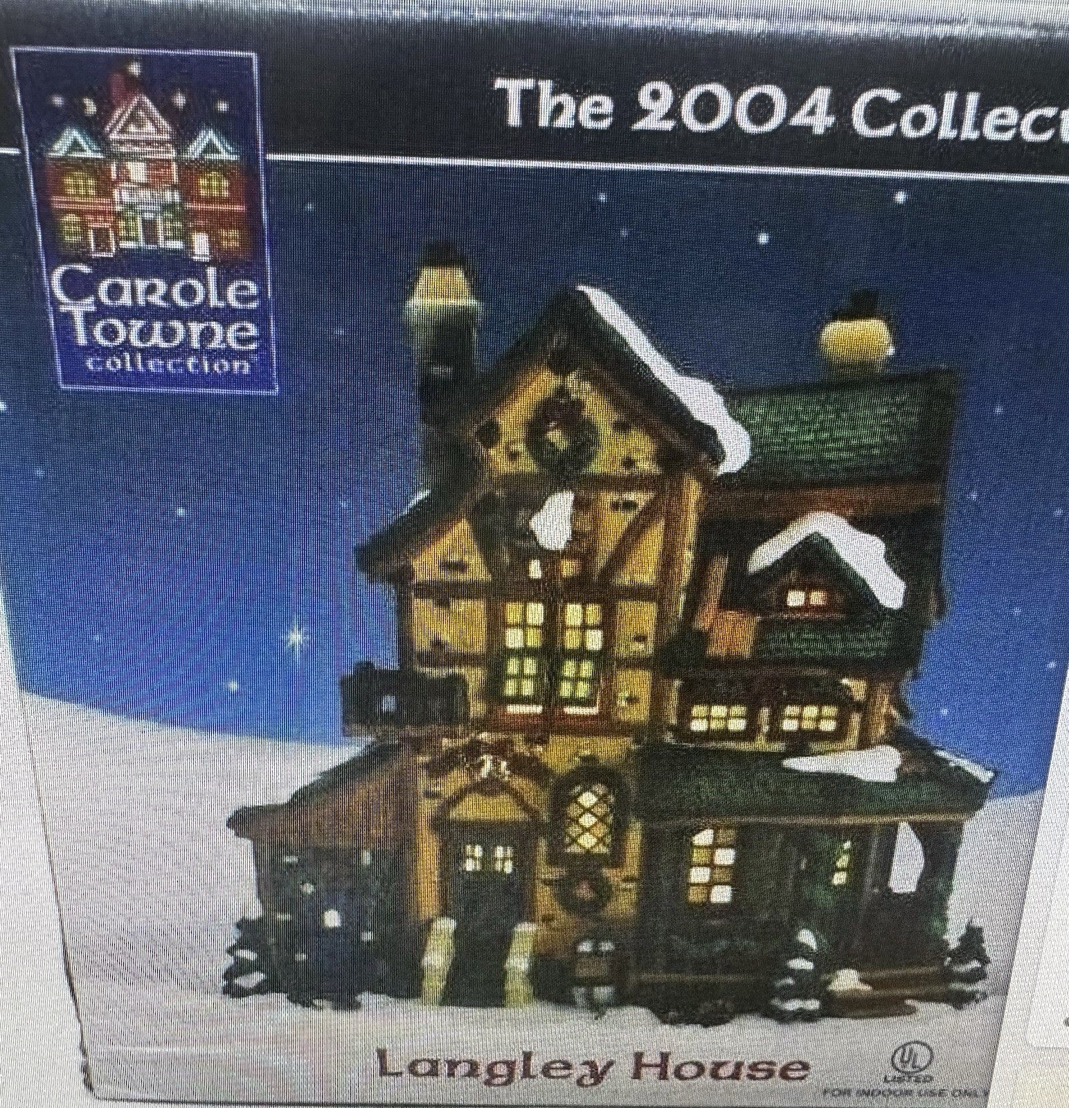Lemax Carole Towne Collection 2004 “Langley House” Lights Up w/Box & Foam EUC LEMAX - KOEEK