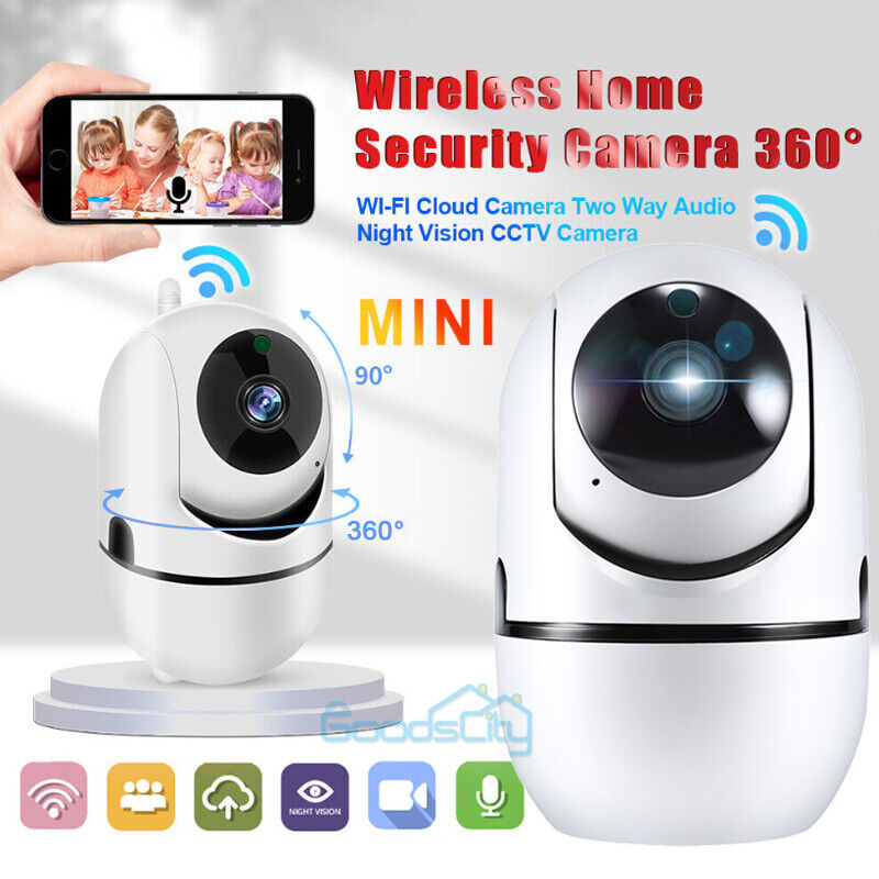 ny Camara De Seguridad WIFI Inalambrica 360° Para Casa Exterior HD 1080P Con Audio