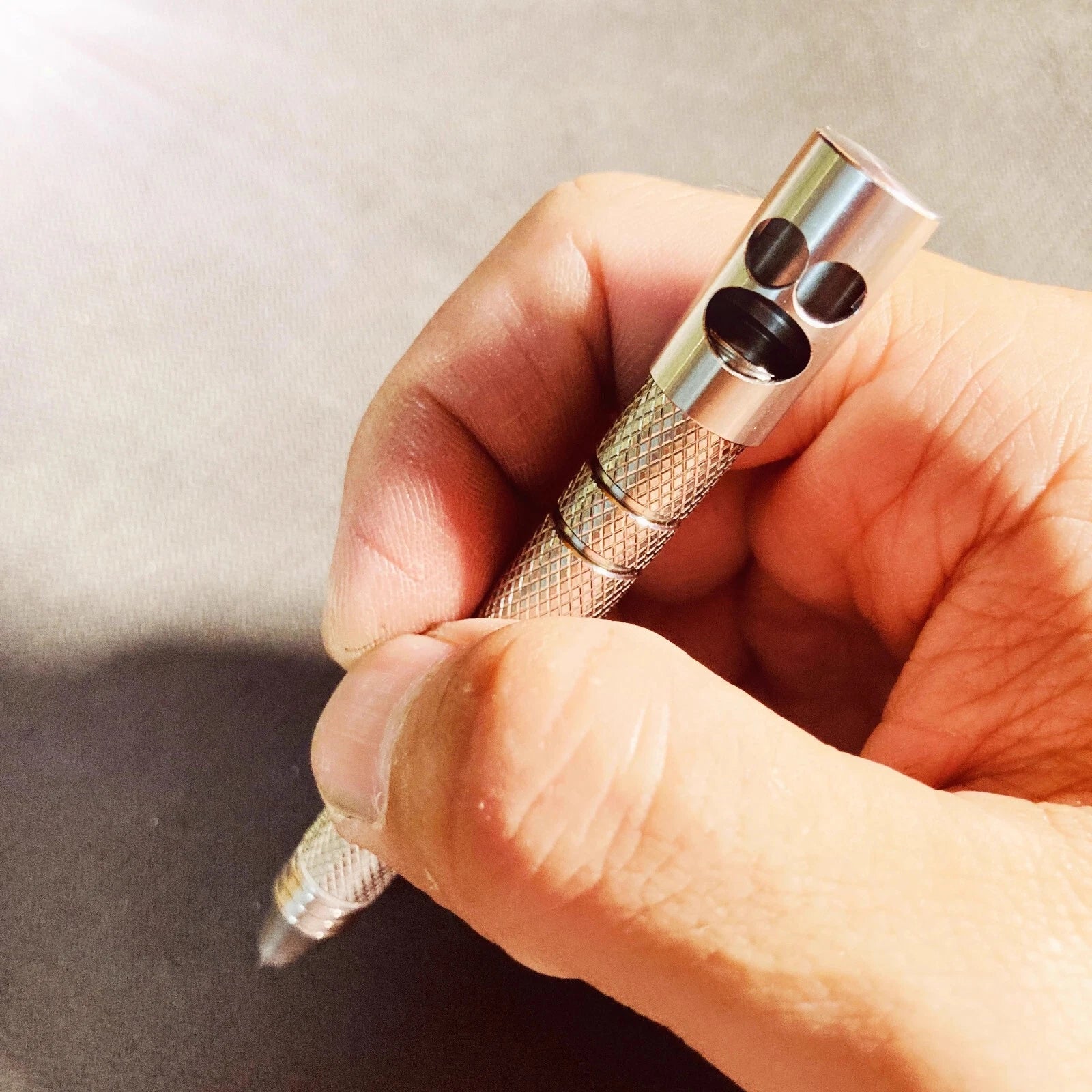 Stainless Steel Portable Pocke Multi-function Pen With Writing EDC Outdoor Pen 07FC0E-D4 - KOEEK